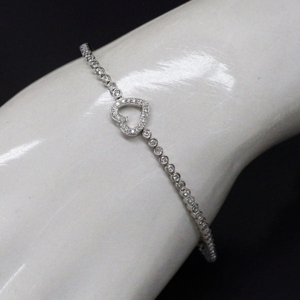 Pt900 ダイヤモンド ブレスレット 0.78ct ハート