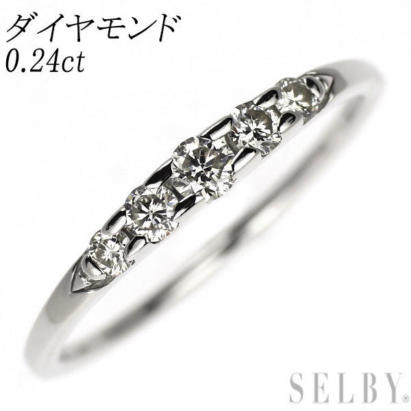 Pt900 ダイヤモンド リング 0.24ct