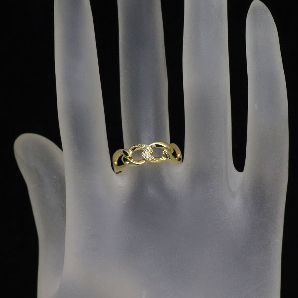 K18YG ダイヤモンド リング 0.03ct