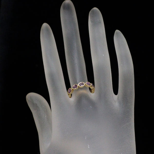 K18YG ピンクサファイア リング 1.90ct
