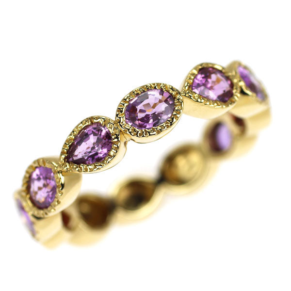 K18YG ピンクサファイア リング 1.90ct