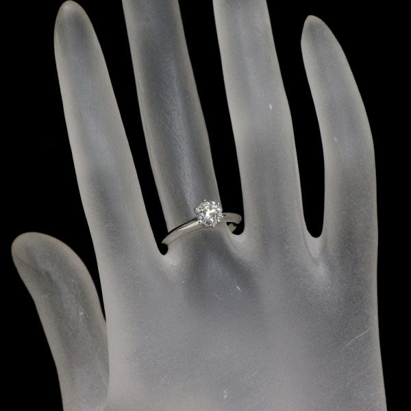 ティファニー Pt950 ダイヤモンド リング 0.66ct E VVS2 ソリティア