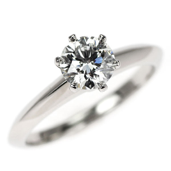 ティファニー Pt950 ダイヤモンド リング 0.66ct E VVS2 ソリティア
