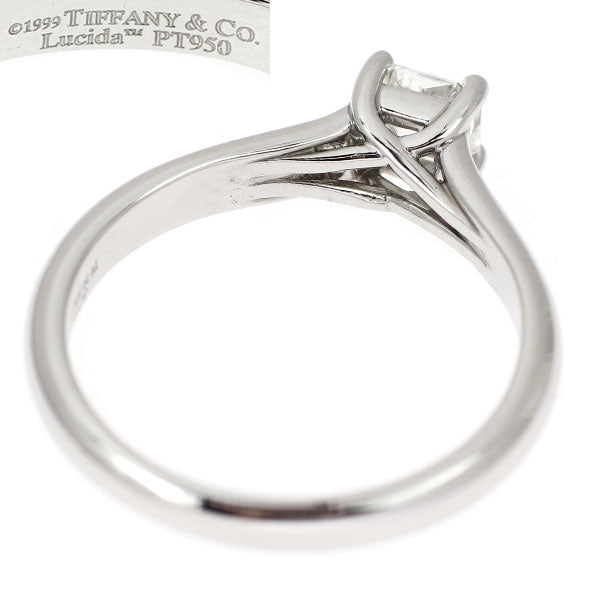 ティファニー Pt950 ダイヤモンド リング 0.38ct H VVS2 ルシダ