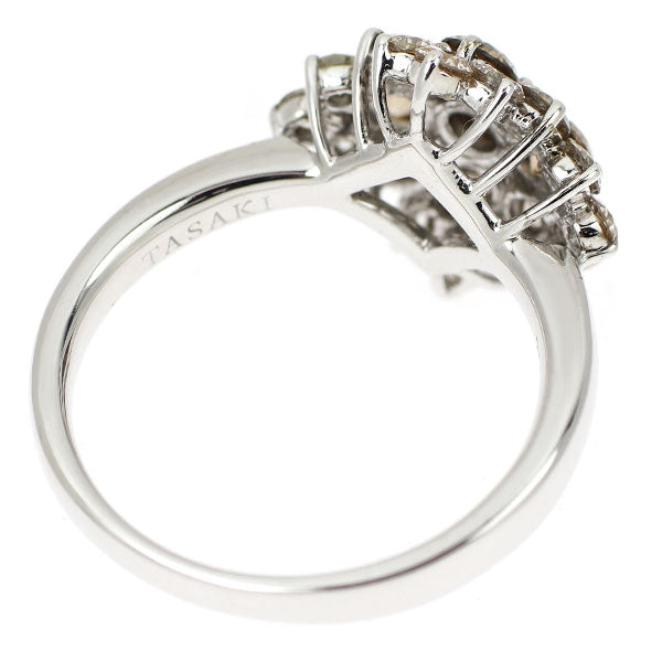 田崎真珠 K18WG ダイヤモンド リング 1.38ct