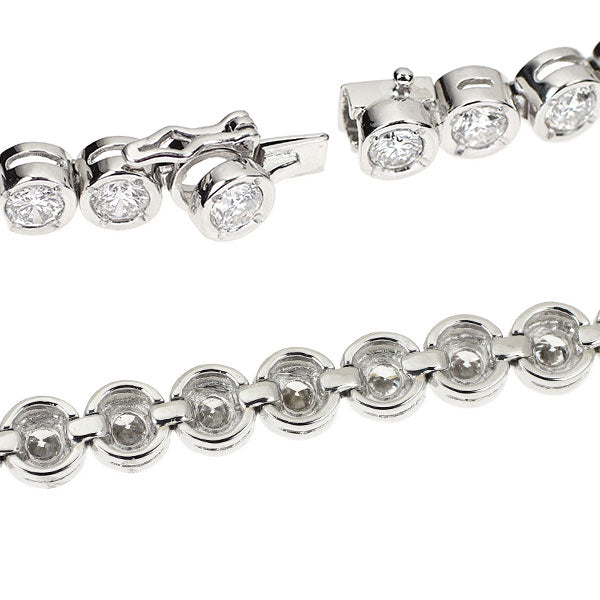 Pt850 ダイヤモンド テニス ブレスレット 7.01ct