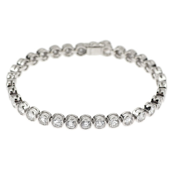 Pt850 ダイヤモンド テニス ブレスレット 7.01ct