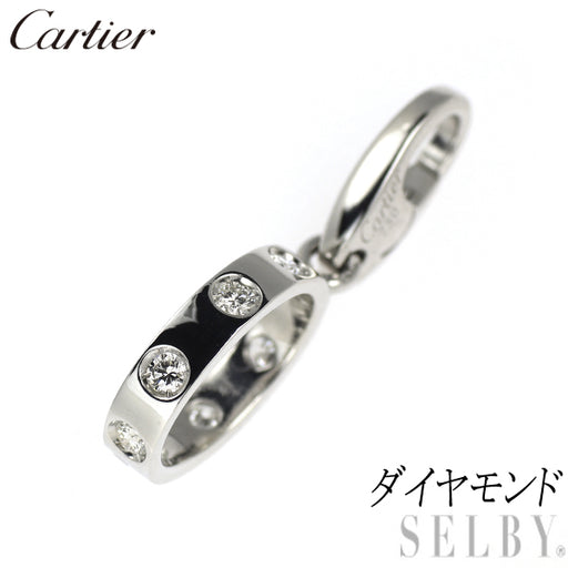 カルティエ K18WG ダイヤモンド チャーム ラブ フルダイヤ — セルビー