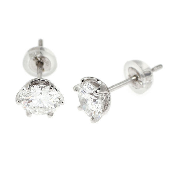 Pt900 ダイヤモンド スタッド ピアス 2.061ct G SI2 VG/G