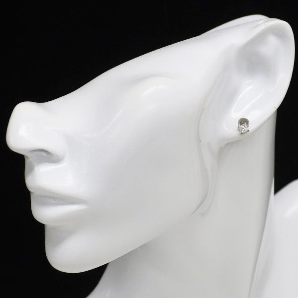 新品 Pt900 LDHプリンセスカット ダイヤモンド ピアス 0.410ct D/F SI1-2