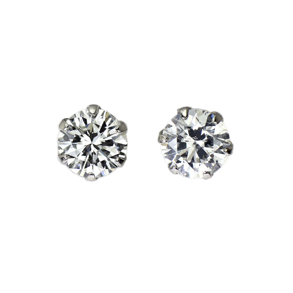 新品 Pt900 ダイヤモンド ピアス 0.473ct E/F I1 G