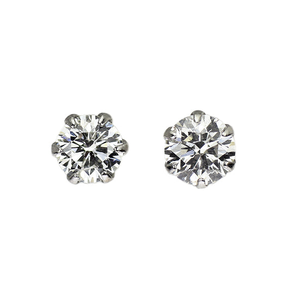 新品 Pt900 ダイヤモンド ピアス 0.429ct G/H I1 VG