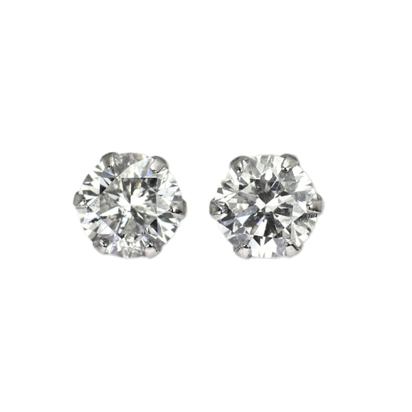 新品 Pt900 ダイヤモンド ピアス 0.477ct G I1 VG