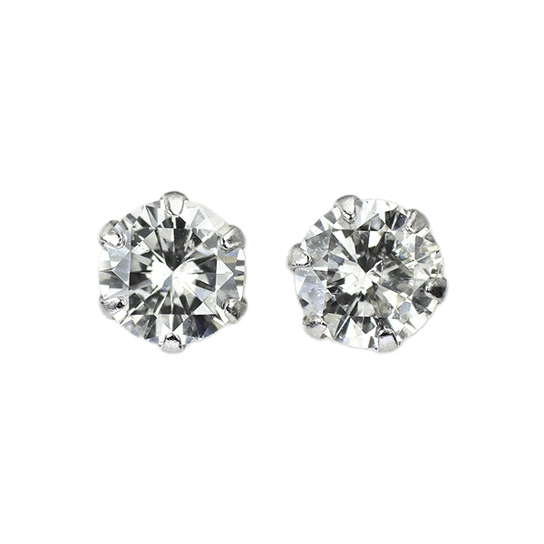 新品 Pt900 ダイヤモンド ピアス 0.593ct I/J I1 G