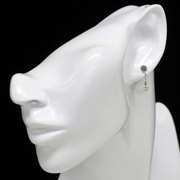 新品 Pt900 セッティングホール ダイヤモンド フック ピアス 0.731ct H/I I1