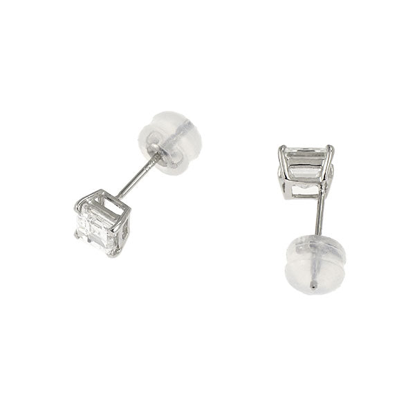 新品 Pt900 カレカット ダイヤモンド ピアス 0.890ct F/G SI1