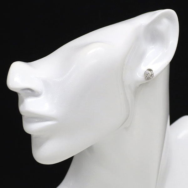 新品 Pt900/ Pt950 ハートシェイプ ダイヤモンド ピアス 0.476ct G SI1 D0.26ct