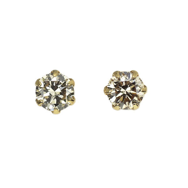 新品 K18YG ダイヤモンド ピアス 0.412ct LB/VLB VS2 G