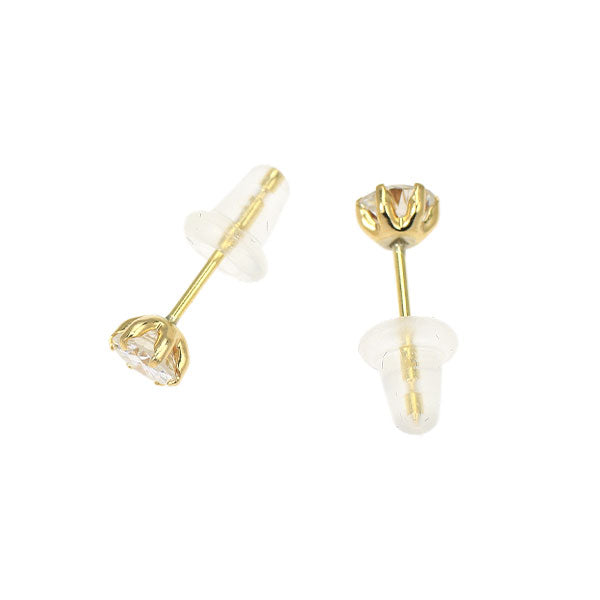 新品 K18YG ダイヤモンド ピアス 0.506ct G/H VS2/SI1 Poor