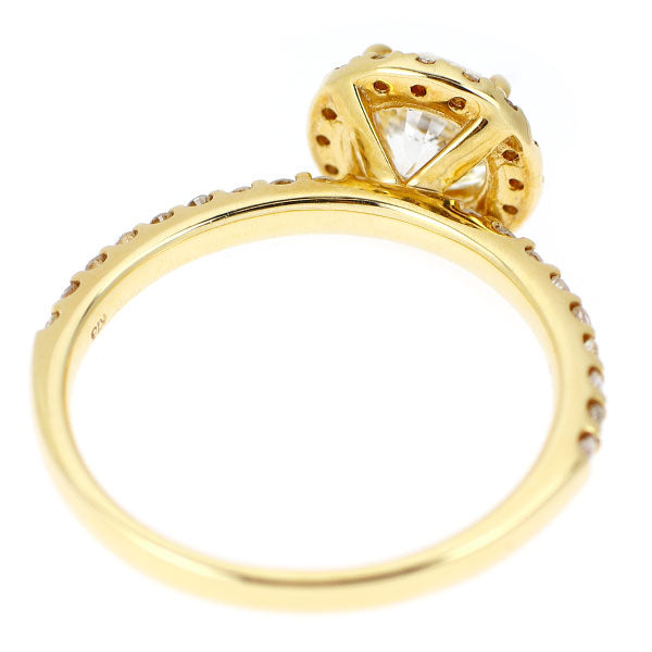 新品 K18YG ダイヤモンド リング 1.132ct J I1 G D0.34ct