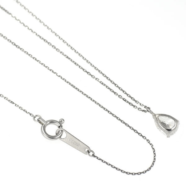 新品 Pt900/ Pt850 LDH ペアシェイプカット ダイヤモンド ペンダントネックレス 0.453ct H SI1