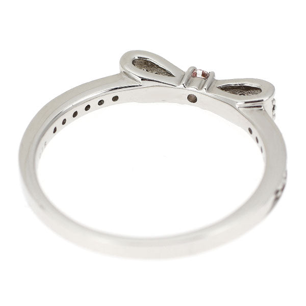 新品 希少 Pt950 天然ピンク ダイヤモンド リング 0.045ct FLP SI2 D0.15ct リボン