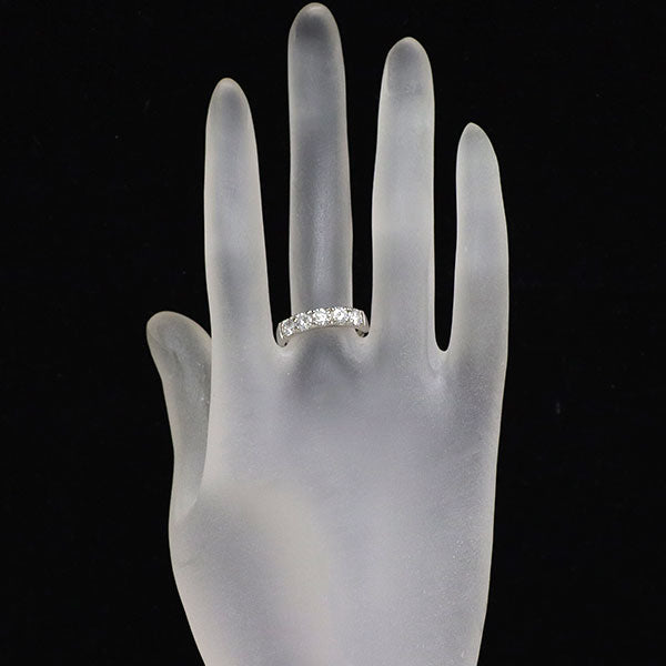 新品 Pt950 ダイヤモンド リング 1.006ct D-G SI2 VG-G 一文字