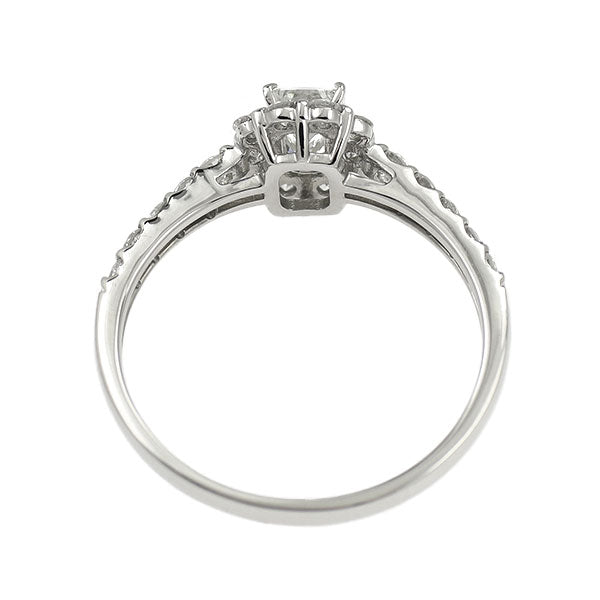 新品 Pt950 クリスカット ダイヤモンド リング 0.338ct G VVS2 D0.48ct