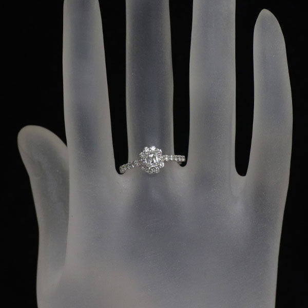 新品 Pt950 クリスカット ダイヤモンド リング 0.338ct G VVS2 D0.48ct