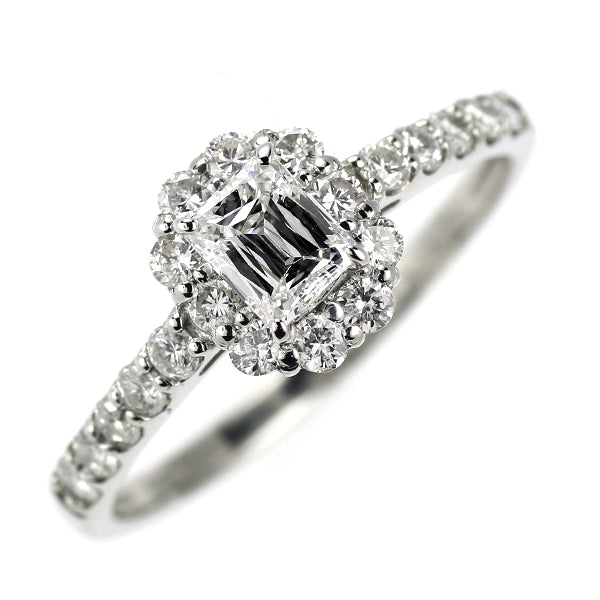 新品 Pt950 クリスカット ダイヤモンド リング 0.338ct G VVS2 D0.48ct