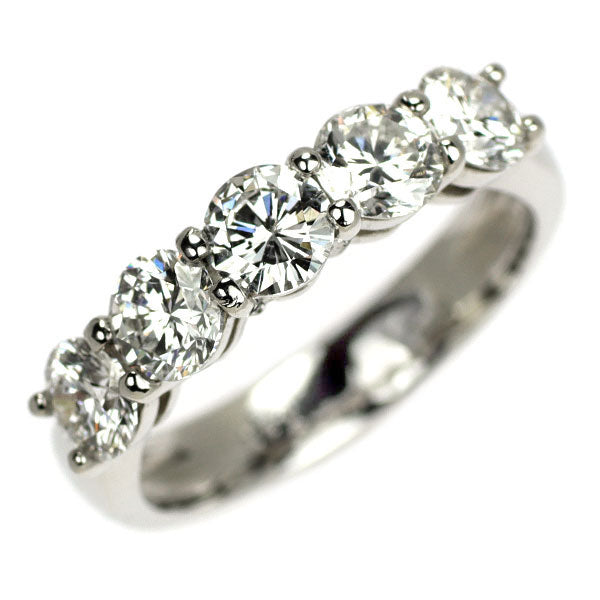 新品 Pt900 ダイヤモンド リング 1.655ct E-G SI2 G 一文字