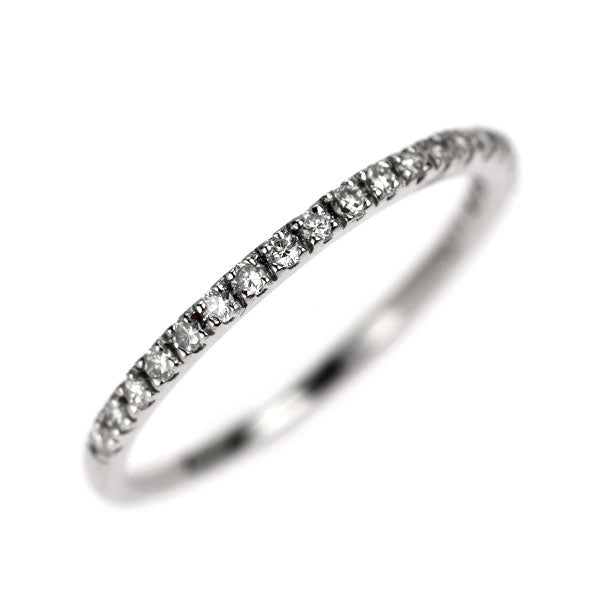新品 Pt900 ダイヤモンド ピンキー リング 0.11ct ハーフエタニティ