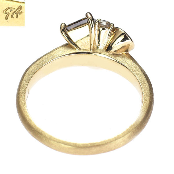 セイレーンアズーロ K18WG ダイヤモンド リング 1.12ct D0.10ct