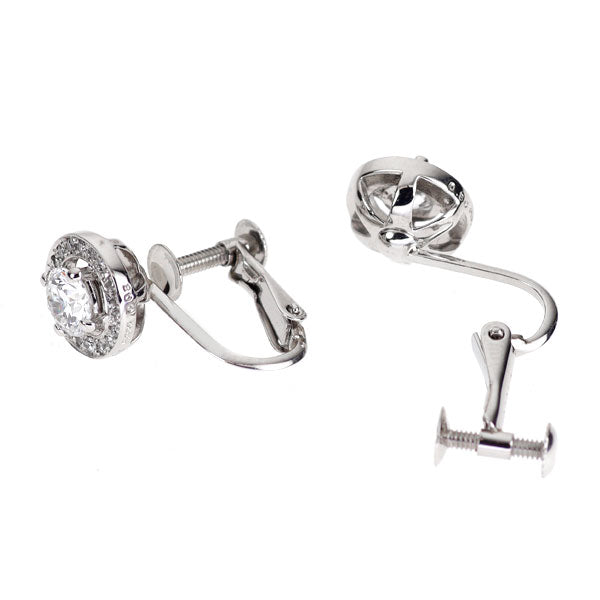 フォーエバーマーク Pt900 ダイヤモンド イヤリング 0.72ct D0.16ct センター オブ マイ ユニバース