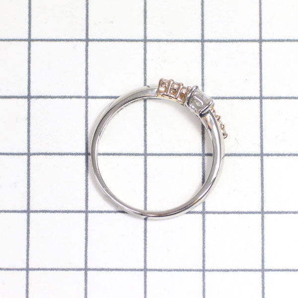 希少 Pt950/K18PG クリスカット ダイヤモンド 天然ピンクダイヤ リング 0.316ct D VS1 PD0.06ct