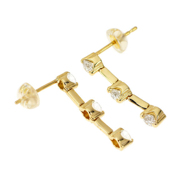 K18YG ハッピーエイトカット ダイヤモンド ピアス 0.80ct