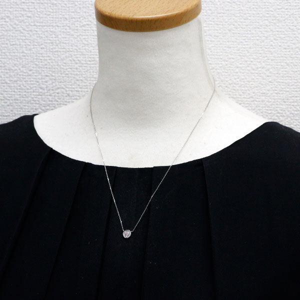 希少 Pt900/ Pt850 天然ピンクダイヤモンド ペンダントネックレス 0.12ct D0.12ct