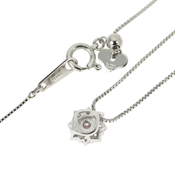 希少 Pt950/ Pt850 アーガイル産 天然ピンク/カラーレス ダイヤモンド ペンダントネックレス 0.07ct D0.15ct