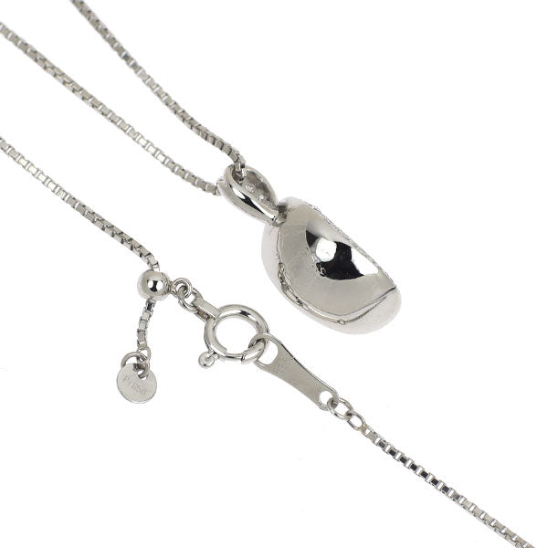 Pt900/ Pt850 さくらカット ダイヤモンド ペンダントネックレス 0.154ct D0.13ct