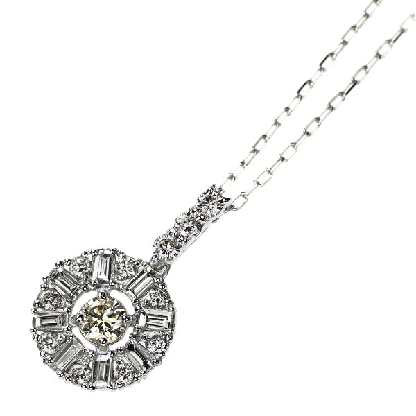 Pt900/ Pt850 H&C ダイヤモンド ペンダントネックレス 0.50ct