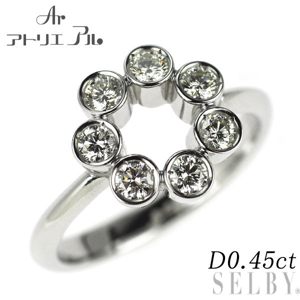 アトリエアル Pt900 ダイヤモンド リング 0.45ct