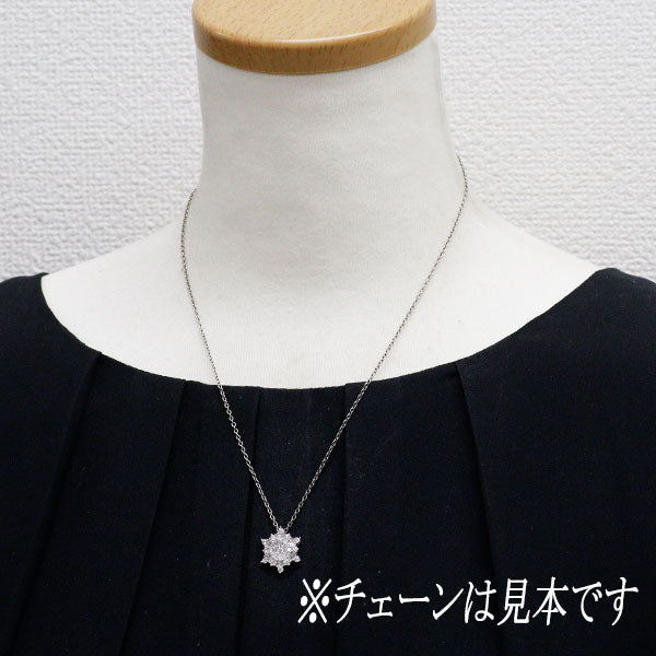 K18WG ダイヤモンド ペンダントトップ 0.91ct