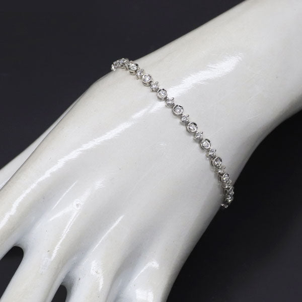 DTC K18WG ダイヤモンド ブレスレット 1.50ct LINE