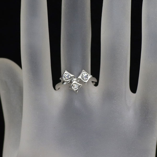 田崎真珠 K18WG ダイヤモンド リング 0.30ct