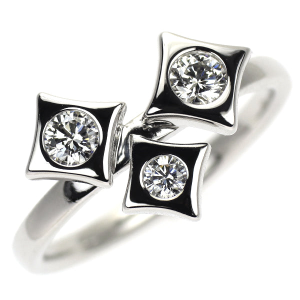田崎真珠 K18WG ダイヤモンド リング 0.30ct