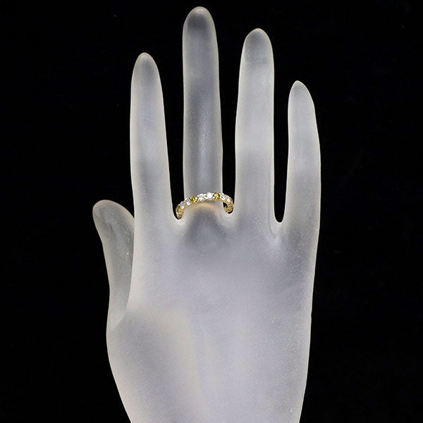 K18YG ダイヤモンド リング 1.42ct セミエタニティ