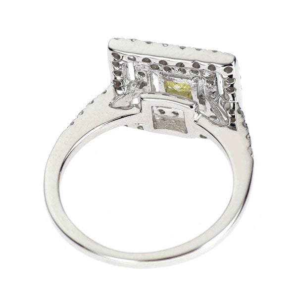 K18WG ダイヤモンド リング 0.80ct