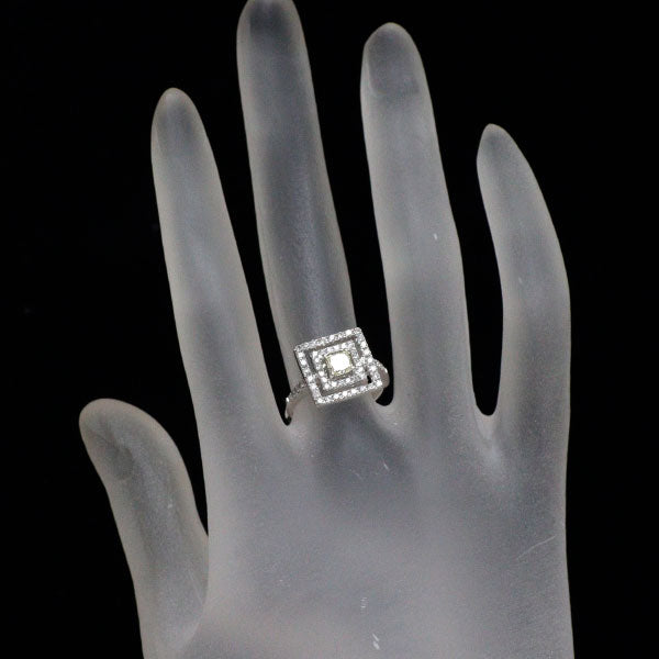 K18WG ダイヤモンド リング 0.80ct