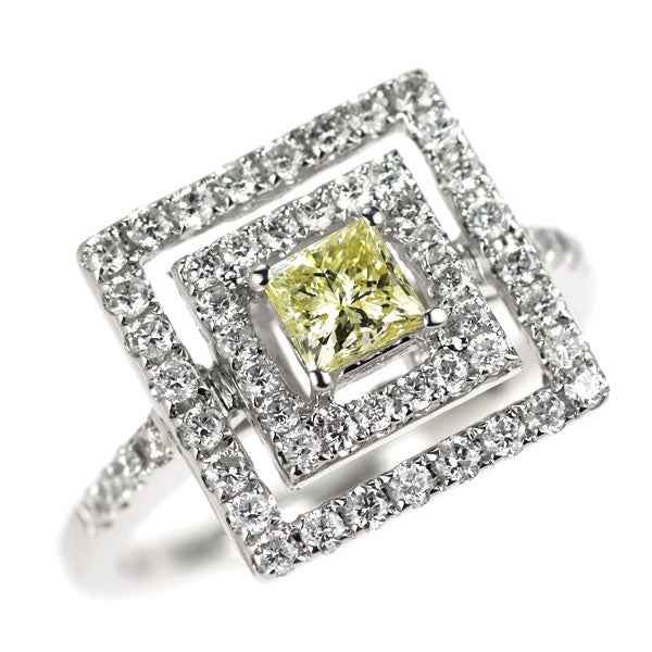 K18WG ダイヤモンド リング 0.80ct