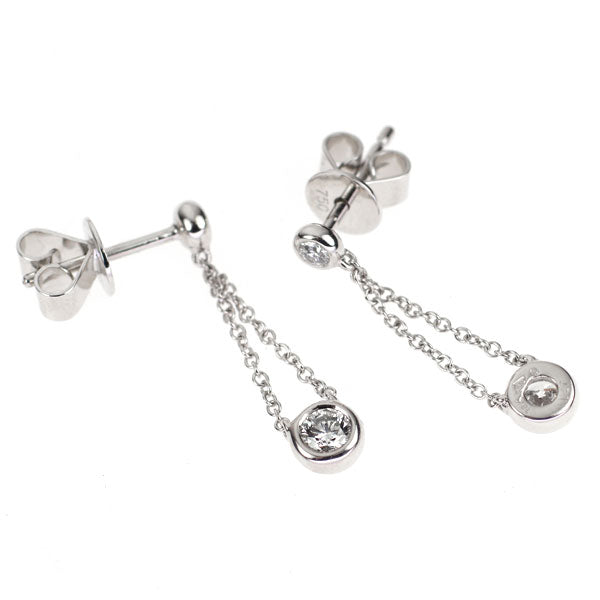 K18WG ダイヤモンド ピアス 0.54ct
